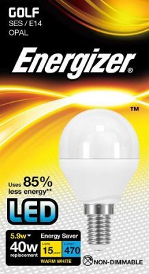 Energizer Led Golf 470LM 5.9W OPAL E14 (SES) Warm White