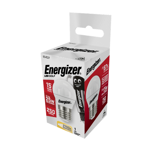 Energizer Led Golf 470LM 5.9W OPAL E27 (ES) Warm White, Pack Of 5