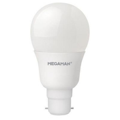 MEGAMAN 9.5W Opal Classic B22 GLS,Pack of 5