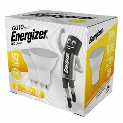 2, 4, 6, 8 or 10 ENERGIZER GU10, GLS E27, GLS B22, CANDLE, E14 GOLF WARM WHITE