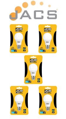 Jcb Led A60 806lm OPAL E27 (ES) 3000K, Pack Of 5 – JACS Lighting
