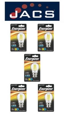 Energizer Filament Led Golf 470LM 4W B22 (BC) Warm White, Pack Of 5