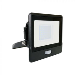 V-TAC -30-S 30W SMD Pir Sensor Floodlight With Samsung Chip Colorcode:4000K BLACK BODY GREY GLASS