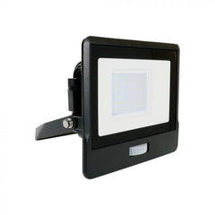 V-TAC -30-S 30W SMD Pir Sensor Floodlight With Samsung Chip Colorcode:6400K BLACK BODY GREY GLASS