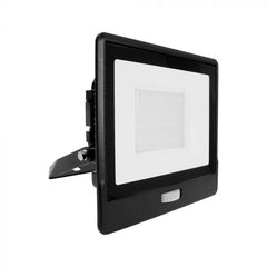 V-TAC 50-S 50W SMD Pir Sensor Floodlight With Samsung Chip Colorcode:6400k Black Body Grey Glass