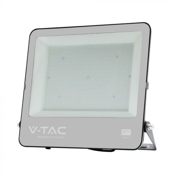 V-TAC 300W SMD Floodlight With Samsung Chip Colorcode:6500K Black Body Grey Glass (120LM/W)