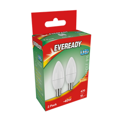 Eveready Led Candle 470LM OPAL B15 (SBC) Warm White, Pack Of 4