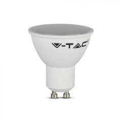 V-TAC 2225 5W SMD White Plastic Spotlight-Milky Cover Colorcode:4000k Gu10 110'd 6pcs/Pack