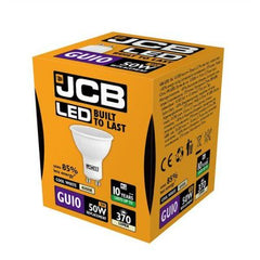 JCB LED GU10 370lm 100° 4000k, Pack Of 5