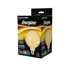 Energizer Filament Gold Led G125 470LM 5.5W E27 (ES) Warm White,Pack Of 5