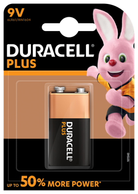 S3565 Duracell 9V Plus Power, Pack Of 1