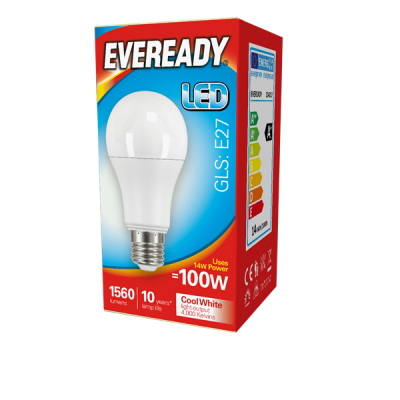Eveready Led GLS 1560LM E27 (ES) Cool White,Pack Of 5