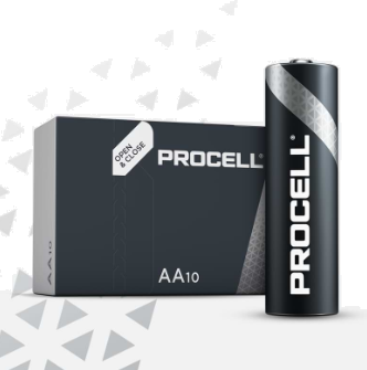 S3860 Duracell Procell AA/MN1500, Box Of 10 (Price Per Cell)