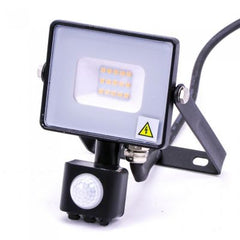 V-TAC -20-S 20W SMD Pir Sensor Floodlight With Samsung Chip Colorcode:4000K Black Body Grey Glass