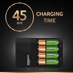 S514 Duracell CEF14 4 Hour Charger With 2 x AA Batteries
