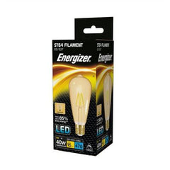 Energizer Filament Gold Led GLS ST64 470LM 5W B22 (BC) Warm White, Pack Of 5