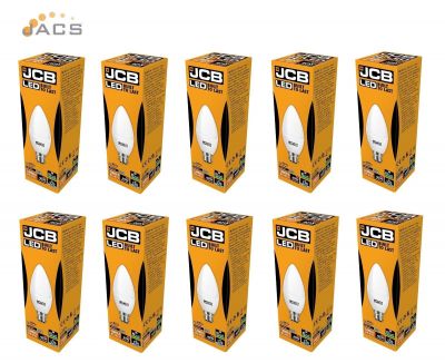 Jcb Led 6W Candle B22 470lm OPAL B22 6500k Cool White (10 PACK)