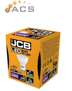 JCB LED GU10 250lm 100° 6500k Cool White(4 PACK)