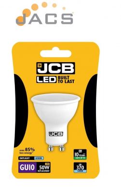 JCB LED GU10 370lm 100° 6500k Cool White (10 PACK)