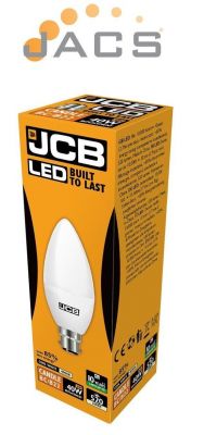 Jcb Led 6W Candle 520lm Opal B22 4000k (4 PACK)