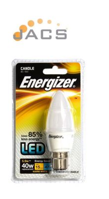 Energizer Led Candle 470LM Opal B22 Daylight (6 Pack)