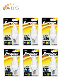 Energizer Led Candle 470lm Opal E14 Daylight (6 Pack)