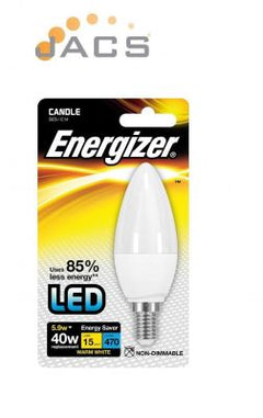 Energizer Opal Led Candle 5.9W E14 470LM Warm White (4 Pack)