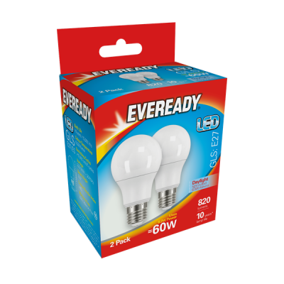 Eveready Led GLS 820LM E27 (ES) Cool White, PACK OF 4