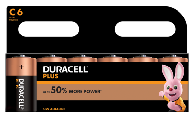 S3519 Duracell C Size Plus Power, Pack Of 6