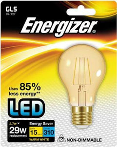 Energizer Filament Gold Led GLS 310LM 4.2W E27 (ES) Warm White, Pack Of 5