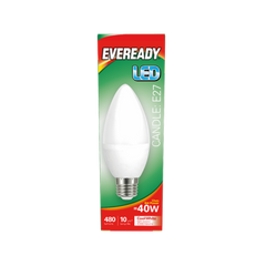 Eveready Led Candle 480LM OPAL E27 (ES) Cool White, Pack Of 5