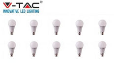 V-TAC 259D 9W A60 Plastic Bulb With Samsung Chip Colorcode:3000K B22 DIMMABLE