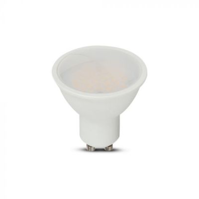 V-TAC 271 10W GU10 Led Plastic Spotlight-Milky Cover With Samsung Chip Colorcode:6400K 5PCS/Pack