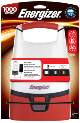 Energizer Led Camping Lantern + Powerbank - 1000 Lumen