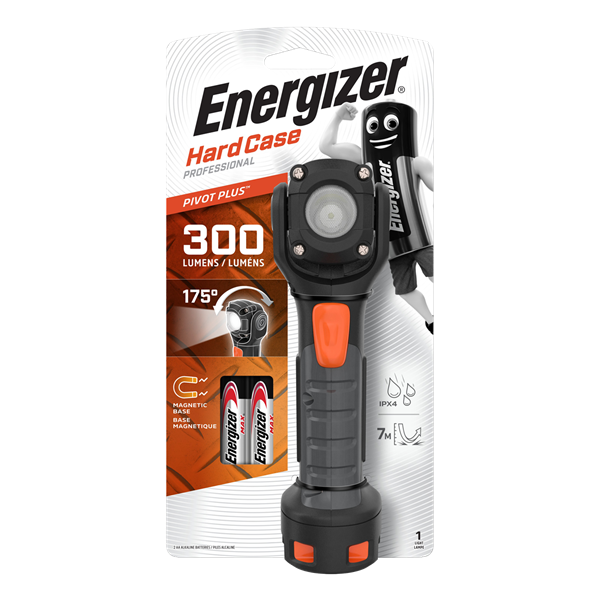 Energizer Hardcase Led Pivot Plus - 300 LUMEN + 2xAA