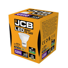 JCB 3W GU10 LED - 35W Replacement - 235lm - 3000K - Non Dimmable