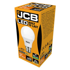 JCB 6W B22 GLS LED - 40W Replacement - 470lm - 3000K - Non Dimmable