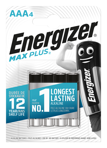 S13459 Energizer AAA Maxplus, Pack Of 4