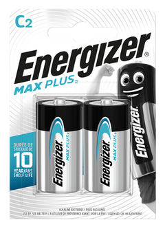 Energizer Max Plus C Batteries - 2 Pack