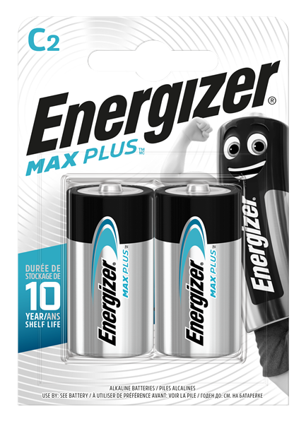 Energizer Max Plus C Batteries - 2 Pack