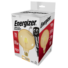 Energizer Filament Gold Led G125 470LM 5.5W E27 (ES) Warm White,Pack Of 5