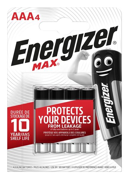 S15269 Energizer AAA Max, Pack Of 4