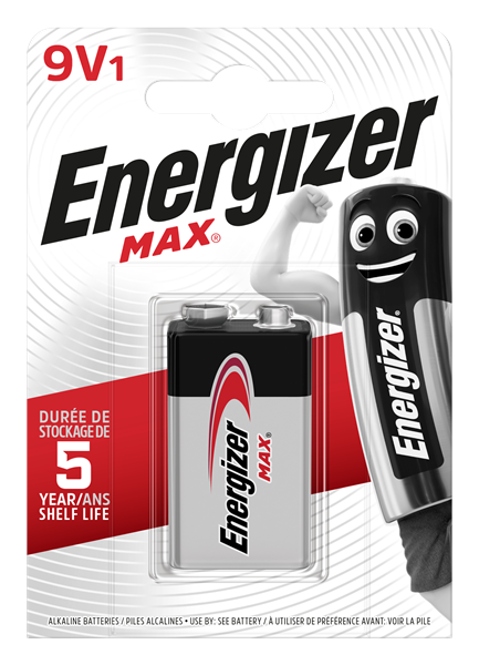 S15279 Energizer 9V Max, Pack Of 1