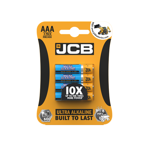 S5492 Jcb Ultra Alkaline AAA, Pack Of 4