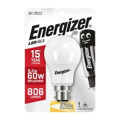Energizer Led GLS 806LM 9.2W B22 (BC) Warm White, Pack Of 5