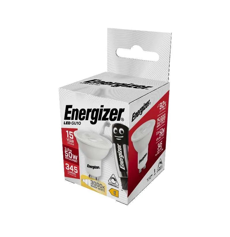 S8826 Energizer LED GU10 345lm 3.6W 3,000K (Warm White) Dimmable