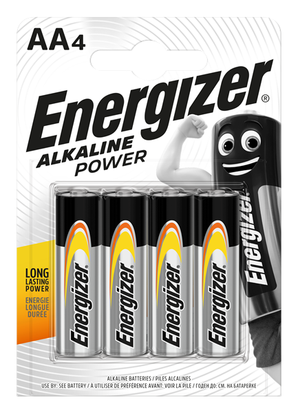 S8992 Energizer AA Alkaline Power, Pack Of 4
