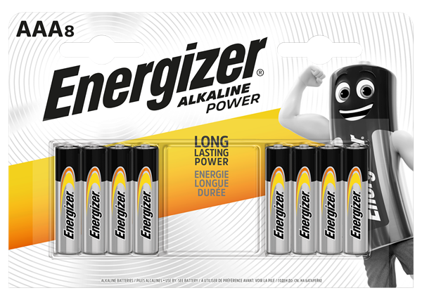 S9338 Energizer AAA Alkaline Power, Pack Of 8