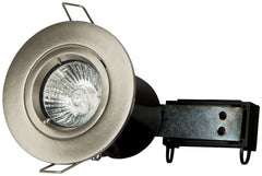 S9611 POWERMASTER FIRE RATED TWIST & LOCK DOWNLIGHT- BRUSHED CHROME