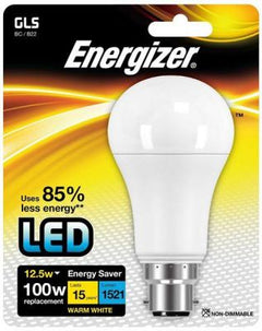 Energizer Led GLS 1521LM 12.5W B22 (BC) Warm White, Pack Of 5